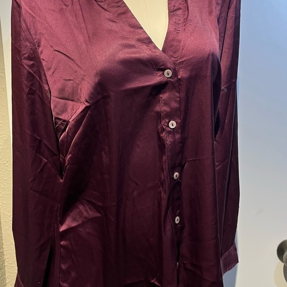 Paparazzi purple dressy blouse NWT button up top - Picture 13 of 16